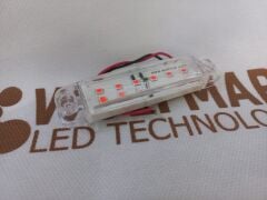 9CM  Parmak led 12V Kırmızı  Reçineli