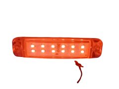 9CM  Parmak led 12V Kırmızı  Reçineli